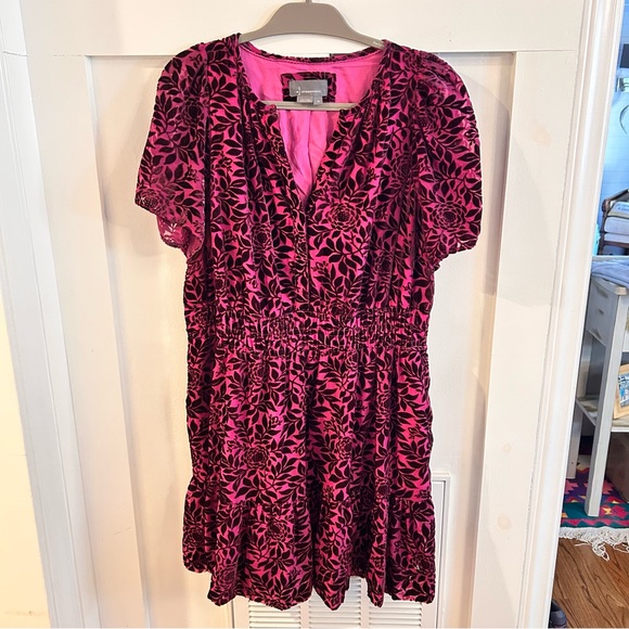 Anthropologie Somerset Velvet Mini Dress size 1X - Picture 4 of 8